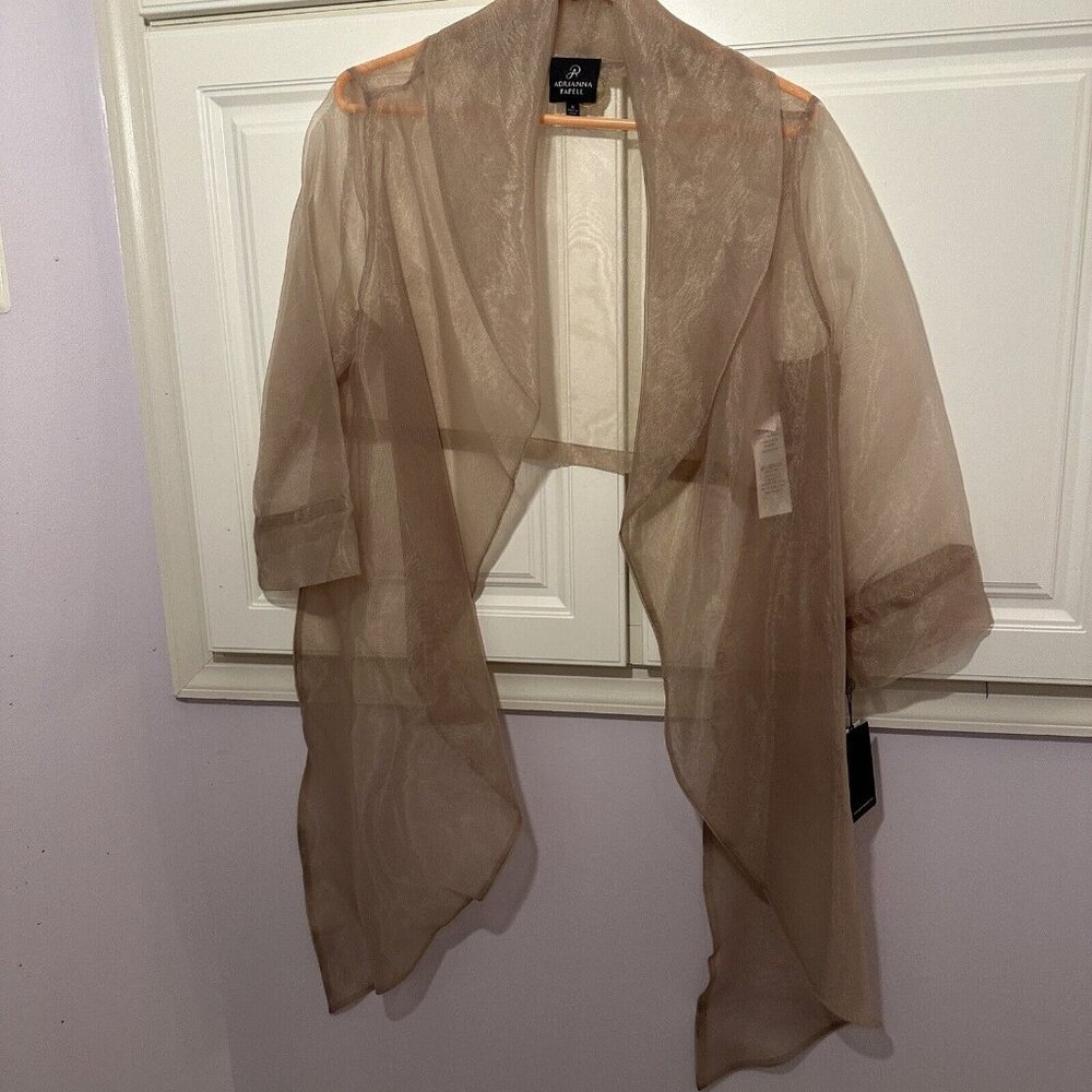 ADRIANNA‎ PAPELL Shaw Brown Size M